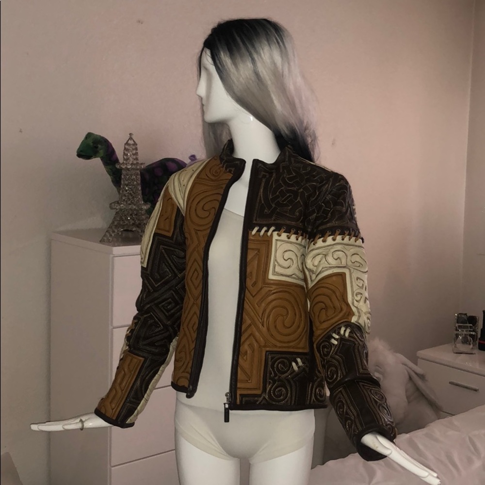 Al Wissam Leather Jacket Large